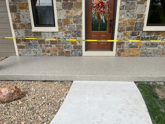 we also install patio concrete coating